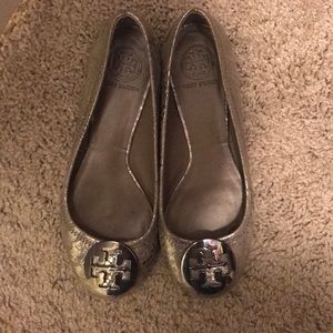 Tory Burch Snakeskin pattern flats